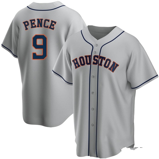 Men's Hunter Pence Houston Astros Replica Gray Road Jersey