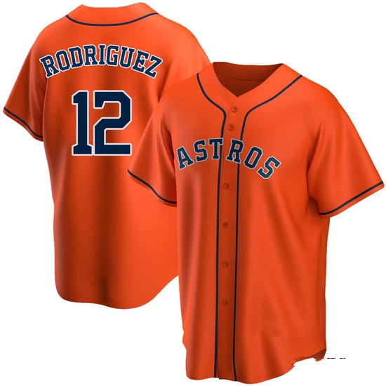 Men's Ivan Rodriguez Houston Astros Replica Orange Alternate Jersey