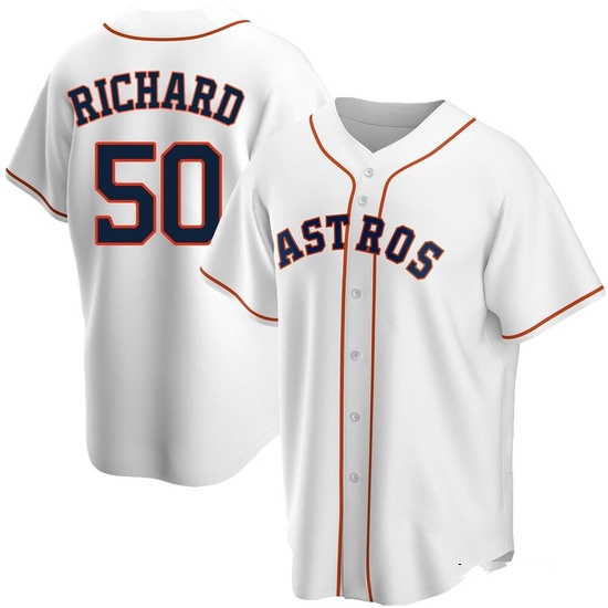 Men's J.R. Richard Houston Astros Replica White Home Jersey