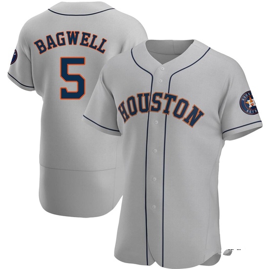 Men's Jeff Bagwell Houston Astros Authentic Gray Road Jersey