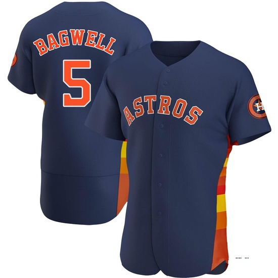 Men's Jeff Bagwell Houston Astros Authentic Navy Alternate Jersey