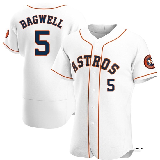 Men's Jeff Bagwell Houston Astros Authentic White Home Jersey