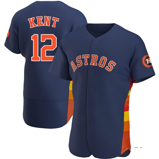 Men's Jeff Kent Houston Astros Authentic Navy Alternate Jersey