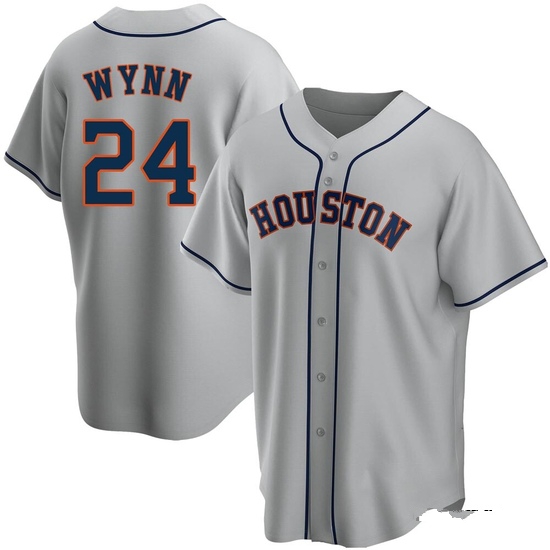 Men's Jimmy Wynn Houston Astros Replica Gray Road Jersey
