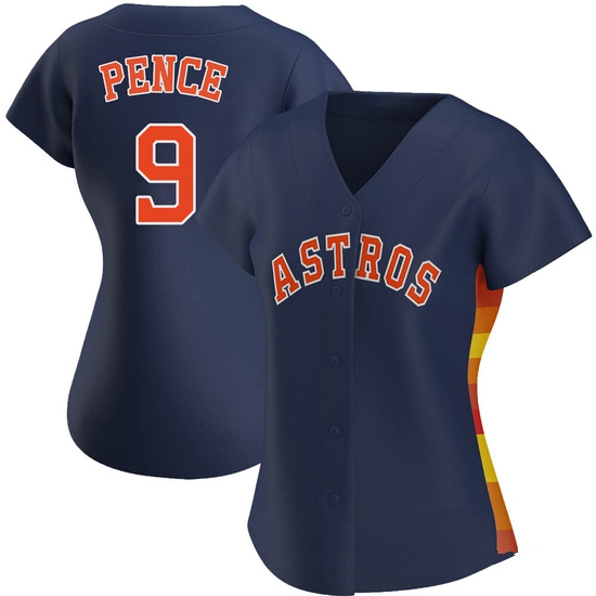 Women's Hunter Pence Houston Astros Authentic Navy Alternate Jersey