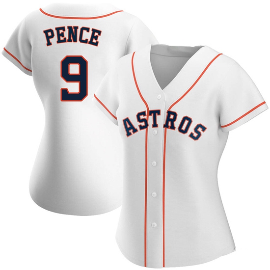 Women's Hunter Pence Houston Astros Authentic White Home Jersey