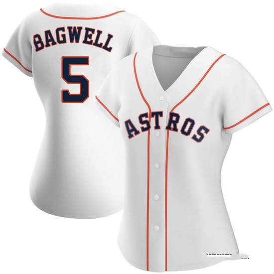 Women's Jeff Bagwell Houston Astros Replica White Home Jersey