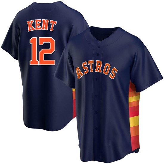 Youth Jeff Kent Houston Astros Replica Navy Alternate Jersey