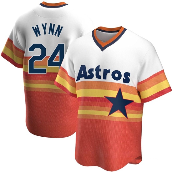 Youth Jimmy Wynn Houston Astros Replica White Home Cooperstown Collection Jersey