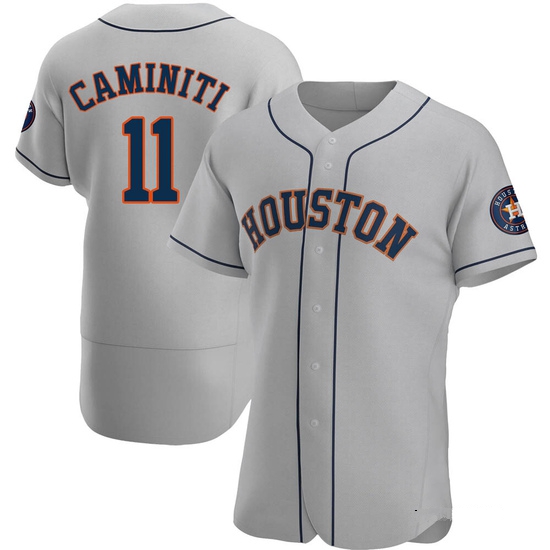 Men's Ken Caminiti Houston Astros Authentic Gray Road Jersey