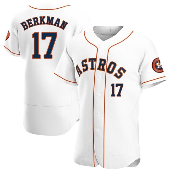 Men's Lance Berkman Houston Astros Authentic White Home Jersey