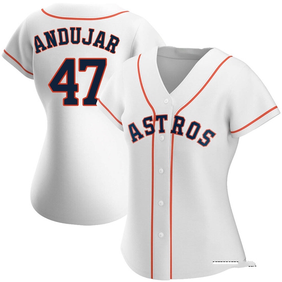 Women's Joaquin Andujar Houston Astros Replica White Home Jersey