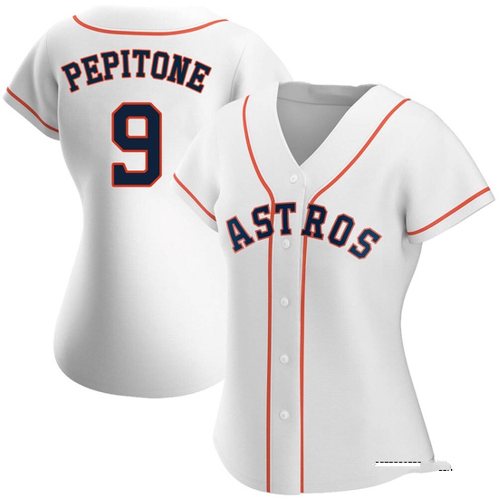 Women's Joe Pepitone Houston Astros Authentic White Home Jersey
