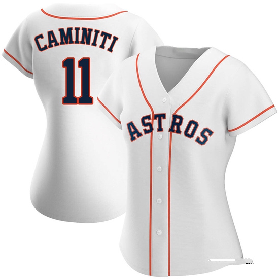 Women's Ken Caminiti Houston Astros Replica White Home Jersey