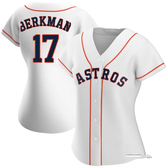 Women's Lance Berkman Houston Astros Authentic White Home Jersey