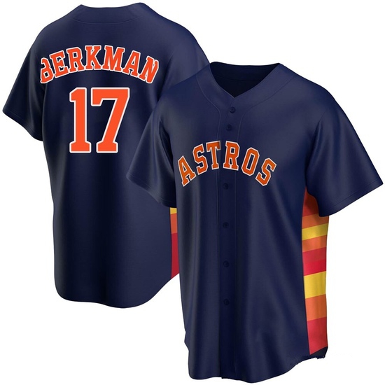 Youth Lance Berkman Houston Astros Replica Navy Alternate Jersey