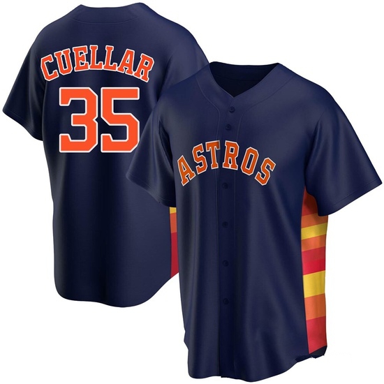 Men's Mike Cuellar Houston Astros Replica Navy Alternate Jersey