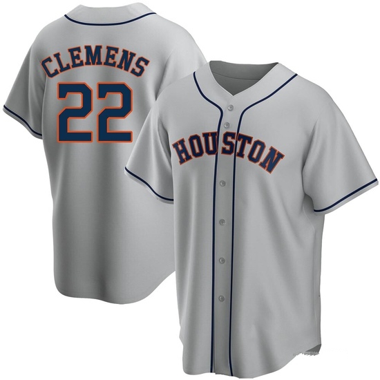 Men's Roger Clemens Houston Astros Replica Gray Road Jersey