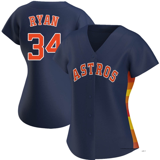 Women's Nolan Ryan Houston Astros Authentic Navy Alternate Jersey