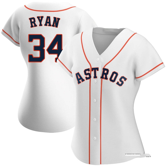 Women's Nolan Ryan Houston Astros Authentic White Home Jersey