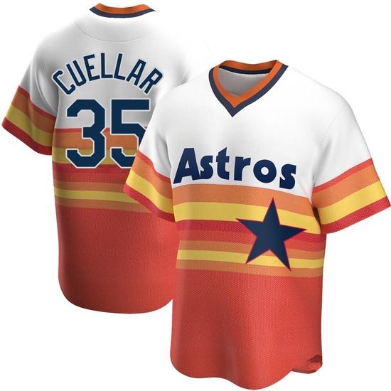 Youth Mike Cuellar Houston Astros Replica White Home Cooperstown Collection Jersey