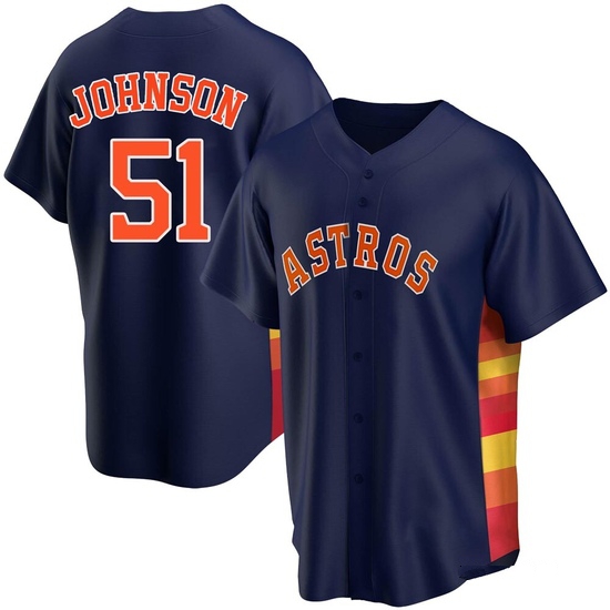 Youth Randy Johnson Houston Astros Replica Navy Alternate Jersey