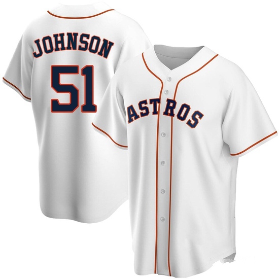 Youth Randy Johnson Houston Astros Replica White Home Jersey