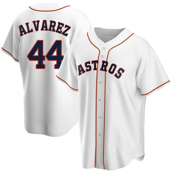 Men's Yordan Alvarez Houston Astros Replica White Home Jersey