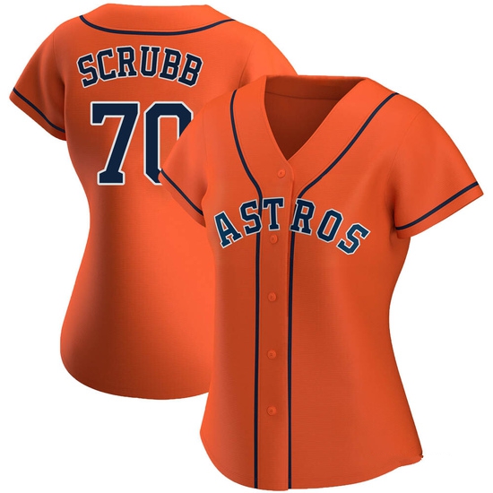 Women's Andre Scrubb Houston Astros Replica Orange Alternate Jersey