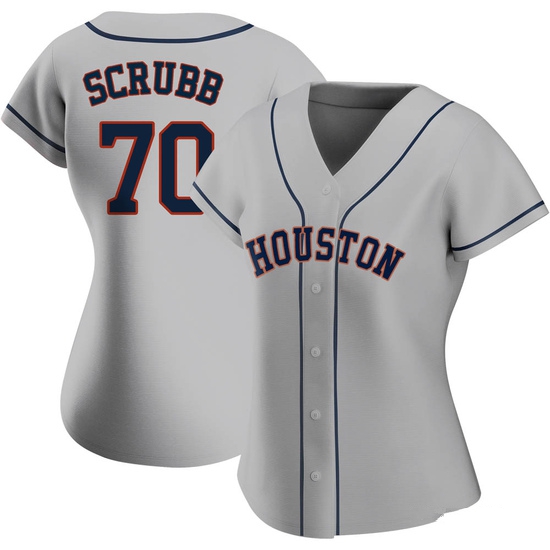 Women's Andre Scrubb Houston Astros Authentic Gray Road 2020 Jersey