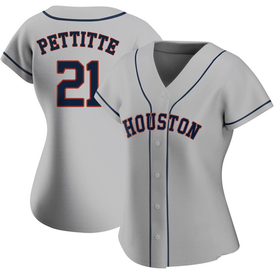 Women's Andy Pettitte Houston Astros Replica Gray Road 2020 Jersey