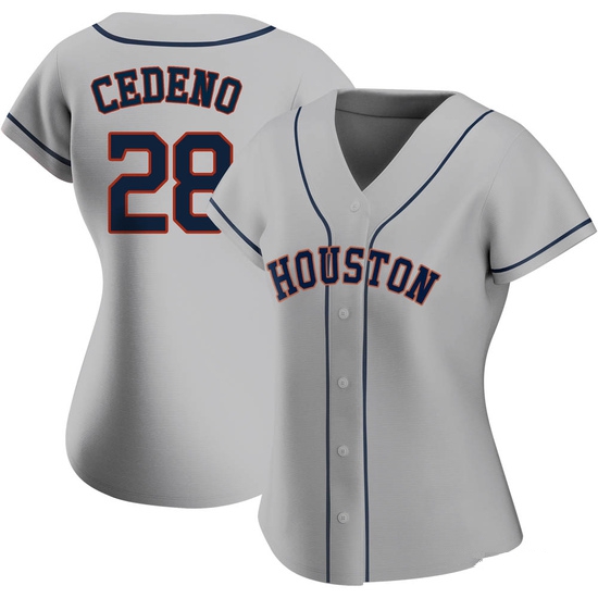 Women's Cesar Cedeno Houston Astros Replica Gray Road 2020 Jersey