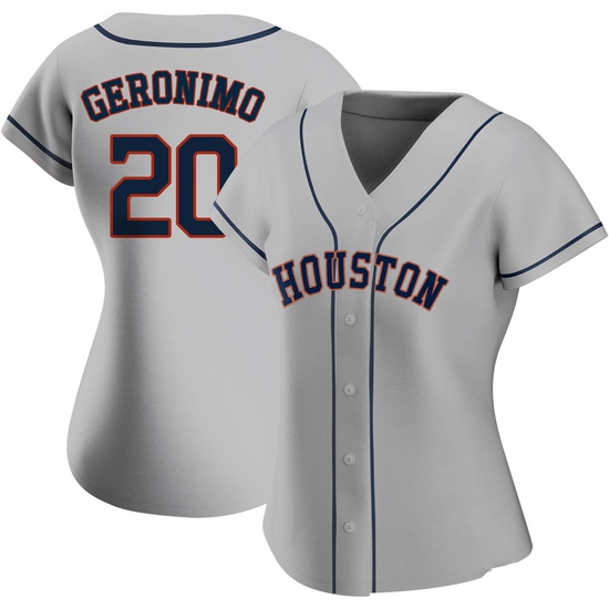 Women's Cesar Geronimo Houston Astros Replica Gray Road 2020 Jersey