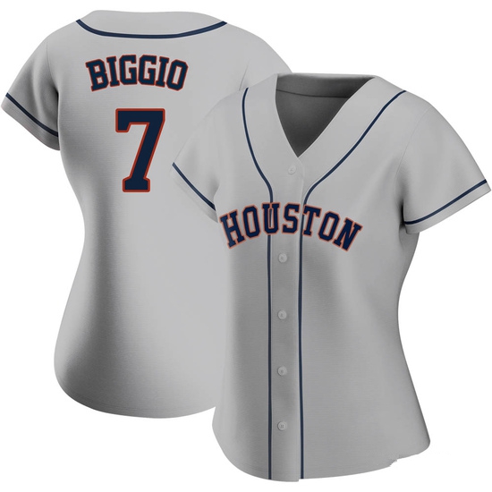 Women's Craig Biggio Houston Astros Authentic Gray Road 2020 Jersey