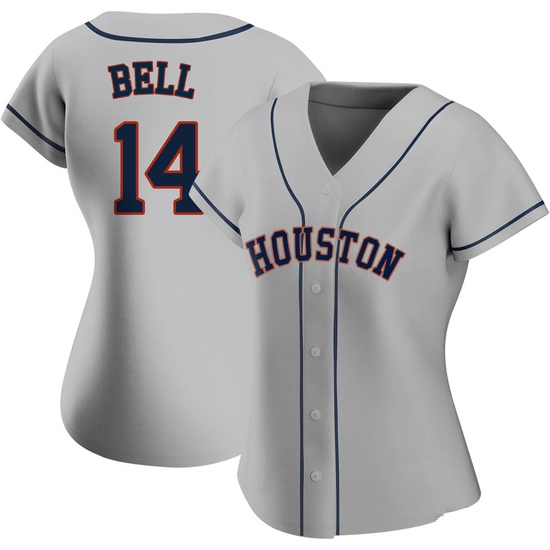 Women's Derek Bell Houston Astros Replica Gray Road 2020 Jersey