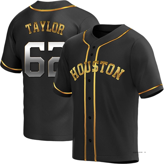 Youth Blake Taylor Houston Astros Replica Black Golden Alternate Jersey