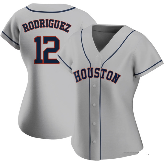 Women's Ivan Rodriguez Houston Astros Replica Gray Road 2020 Jersey