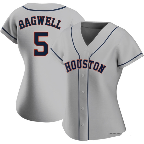 Women's Jeff Bagwell Houston Astros Authentic Gray Road 2020 Jersey