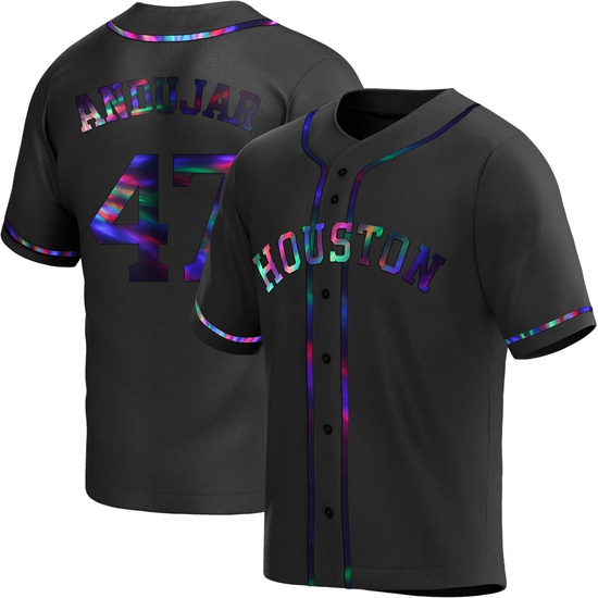 Youth Joaquin Andujar Houston Astros Replica Black Holographic Alternate Jersey