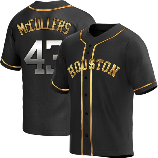 Youth Lance McCullers Jr. Houston Astros Replica Black Golden Alternate Jersey