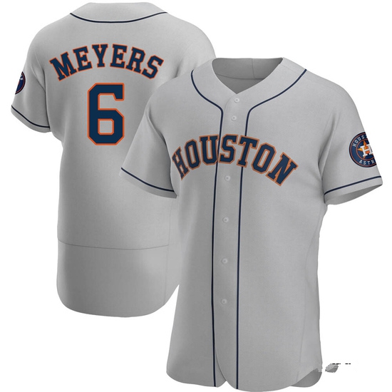 Men's Jake Meyers Houston Astros Authentic Gray Road Jersey