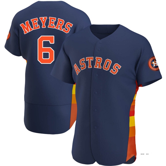 Men's Jake Meyers Houston Astros Authentic Navy Alternate Jersey