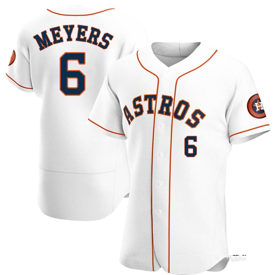Men's Jake Meyers Houston Astros Authentic White Home Jersey