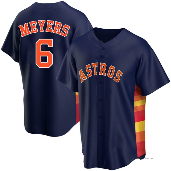Men's Jake Meyers Houston Astros Replica Navy Alternate Jersey