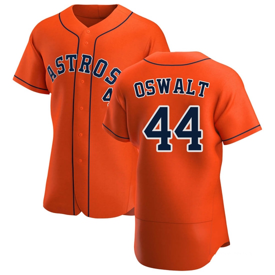 Men's Roy Oswalt Houston Astros Authentic Orange Alternate Jersey