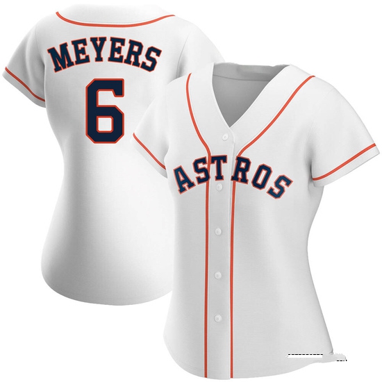 Women's Jake Meyers Houston Astros Authentic White Home Jersey
