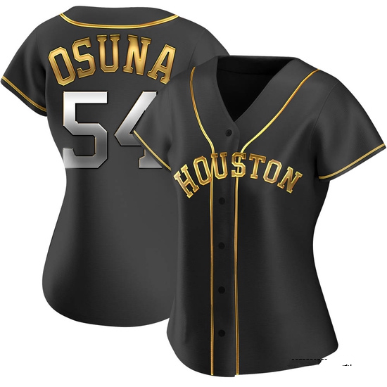 Women's Roberto Osuna Houston Astros Replica Black Golden Alternate Jersey