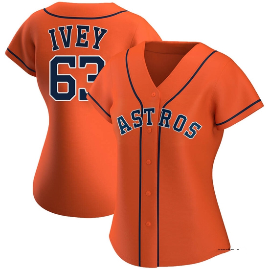 Women's Tyler Ivey Houston Astros Authentic Orange Alternate Jersey
