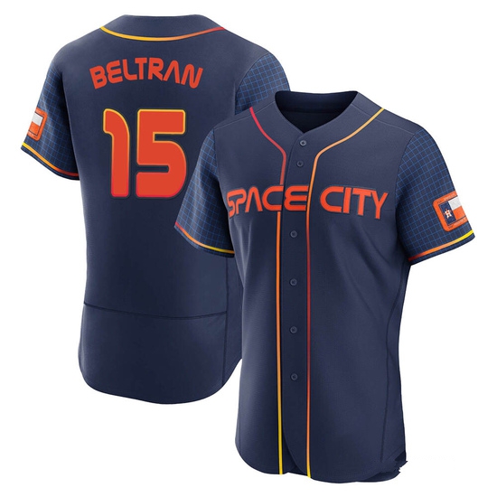 Men's Carlos Beltran Houston Astros Authentic Navy 2022 City Connect Jersey