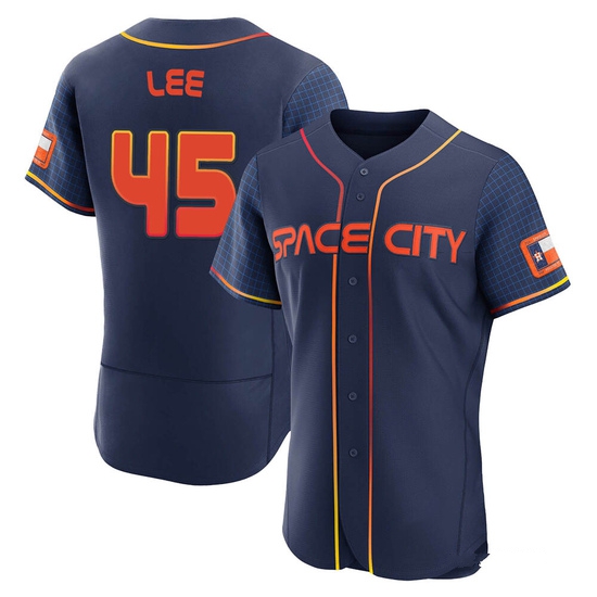 Men's Carlos Lee Houston Astros Authentic Navy 2022 City Connect Jersey